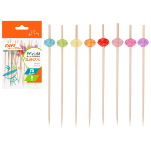 Patyczki do przekąsek GLAMOUR 25 sztuk 9cm RAVI